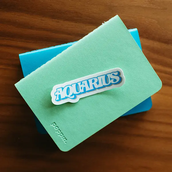 Aquarius Zodiac Sign Vinyl Sticker