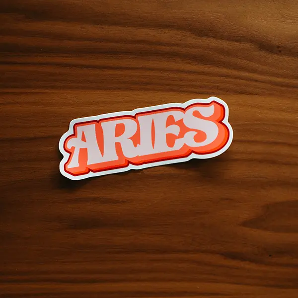 Aries Zodiac Sign Premium Vinyl Sticker