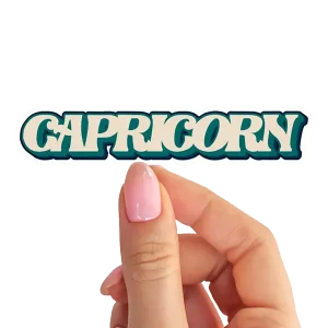 Capricorn Aesthetic Zodiac Sticker