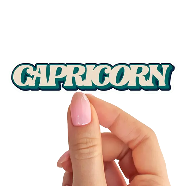 Capricorn Aesthetic Zodiac Sticker