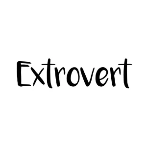 Extrovert Sticker – Bold Personality Statement