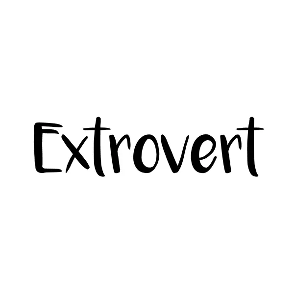 Extrovert Sticker – Bold Personality Statement