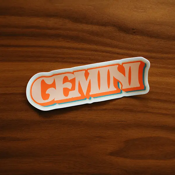 Gemini Zodiac Premium Vinyl Sticker