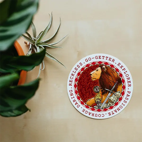 Gryffindor Round Vinyl Decal