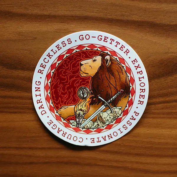 Gryffindor Round Vinyl Sticker
