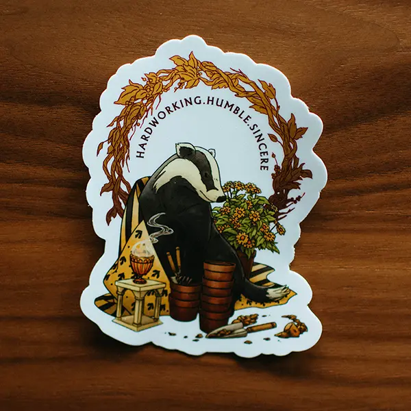 Huffle Puff Vibe Vinyl Stickers