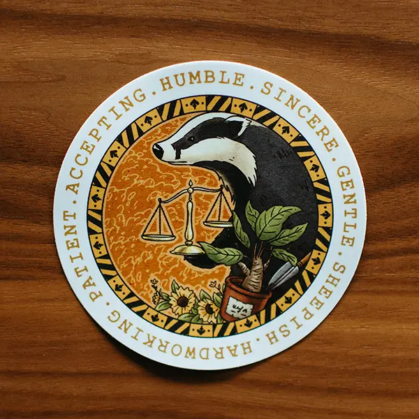 Hufflepuff Round Stickers
