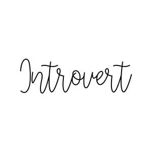 Introvert Sticker
