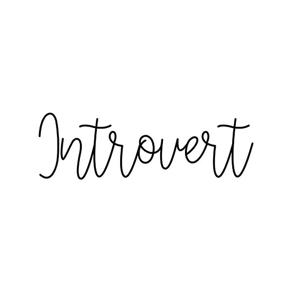 Introvert Sticker