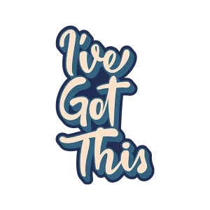 I’ve Got This Blue Tone Sticker