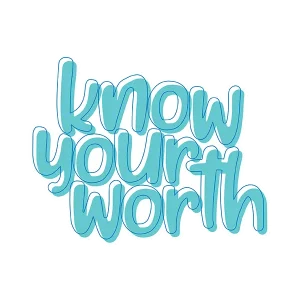 Know Your Worth Sticker