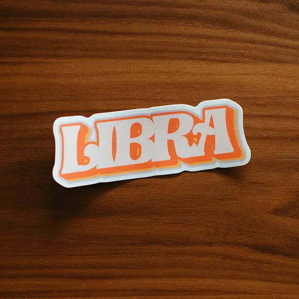 Libra Zodiac Premium Vinyl Sticker