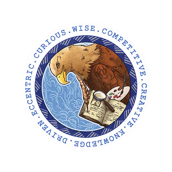 Ravenclaw Round Sticker – For Sharp Minds & Smarter Stickers