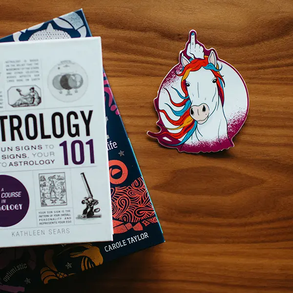 Sassy Unicorn with Attitude Vinyl Sticker