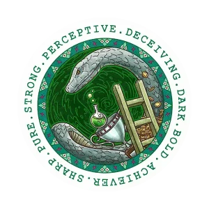 Slytherin Round Sticker – Stick With Ambition