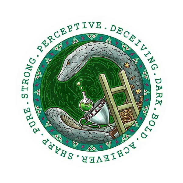 Slytherin Round Sticker – Stick With Ambition