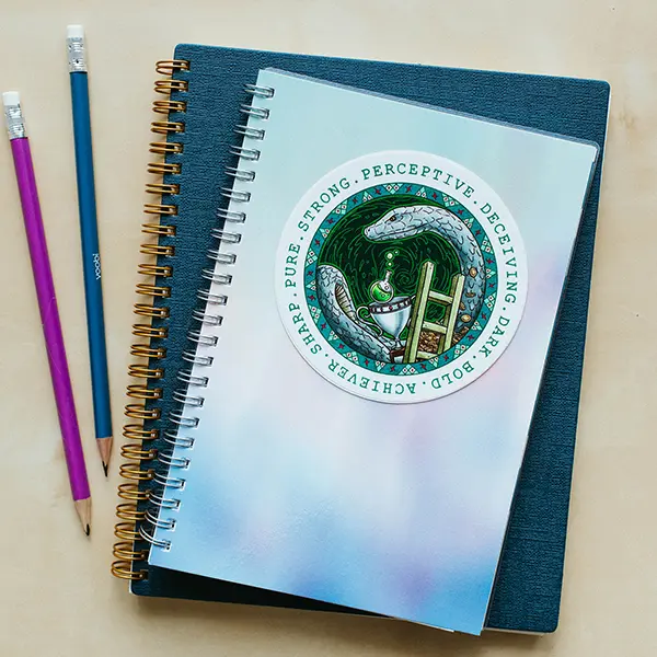 Slytherin Round Stickers