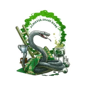 Unleash Your Inner Serpent with a Custom Slytherin Sticker!