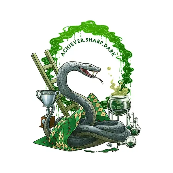 Unleash Your Inner Serpent with a Custom Slytherin Sticker!