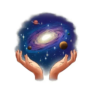 Galaxy Sticker – The Universe Is in Your Hands
