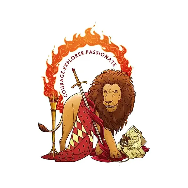 Custom Gryffindor Sticker – For Laptops, Bottles, Notebooks & More!