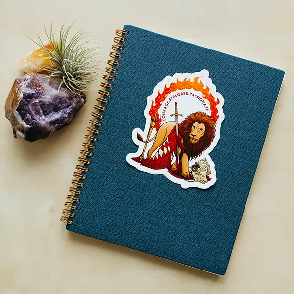 Gryffindor Vinyl Decal for Notebook