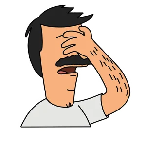 Bob Facepalm Sticker – When Words Just Aren’t Enough