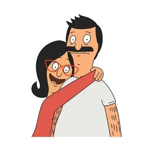 Bob & Linda Sticker – Quirky Couple Goals in a Sticker