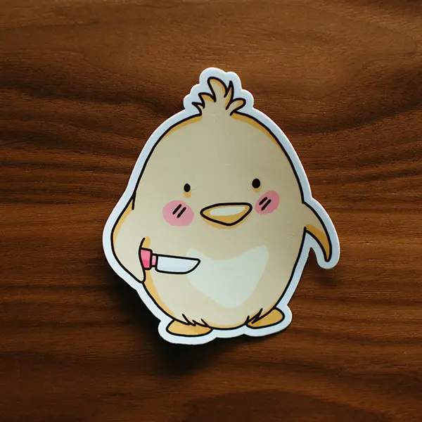 Cute Chicken Killer Animal Sticker