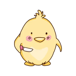 Cute Chicken Killer Sticker – Adorable & Quirky Vinyl Sticker