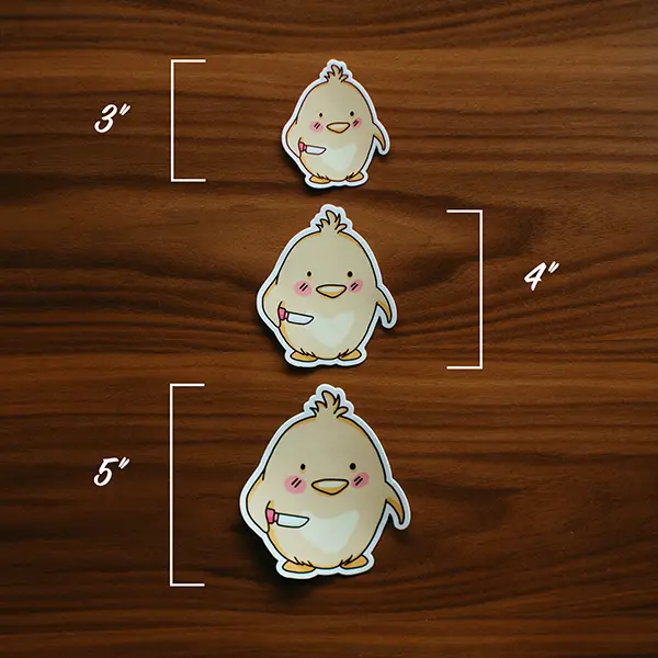 Cute Chicken Killer Vinyl Sticker