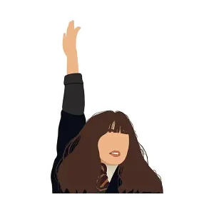 Hermione Granger Raising Hand Sticker