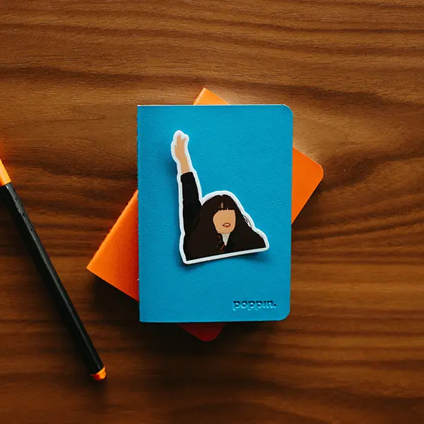 Hermione Granger Raising Hand Vinyl Sticker for Notebook