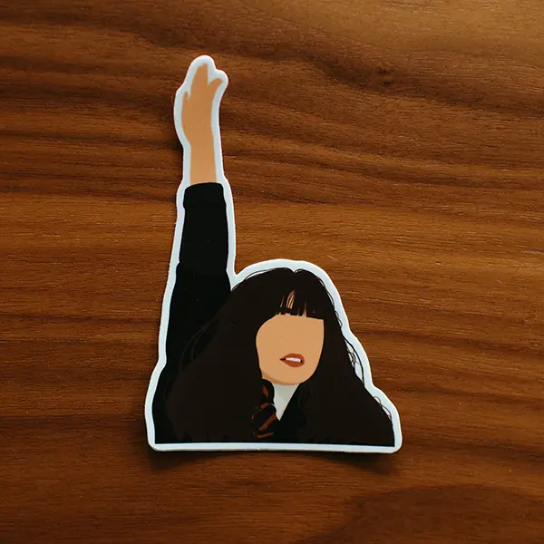 Hermione Granger Raising Hand Vinyl Sticker