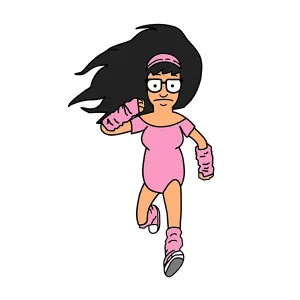 Tina Running Sticker