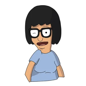Tina Winking Sticker – Sassy Vinyl Sticker for Fans