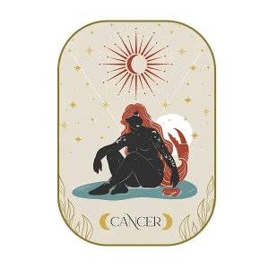 Mystical Cancer Zodiac Woman Sticker