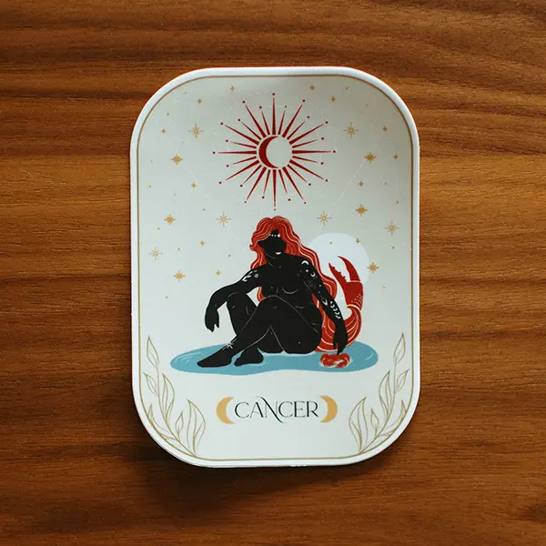 Cancer Zodiac Woman Vinyl Sticker