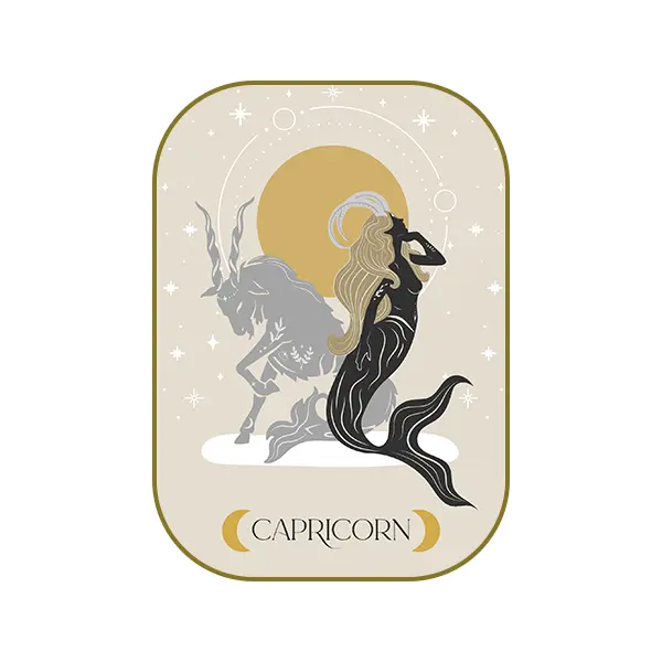 Capricorn Goddess Zodiac Sticker