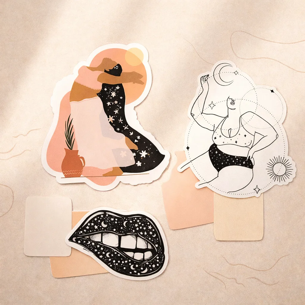 Bosy Positve Vinyl Stickers