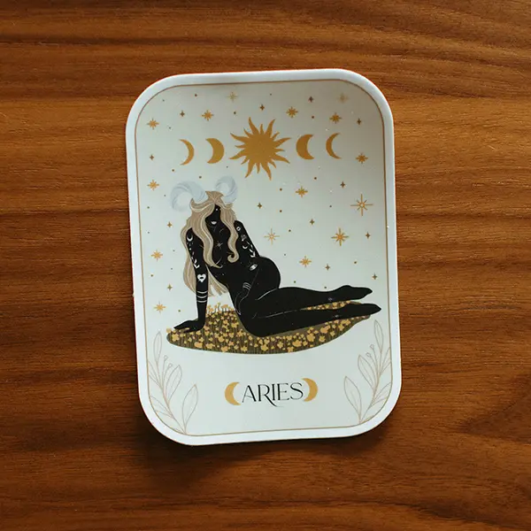 Aries Zodiac Premium Vinyl Sticker