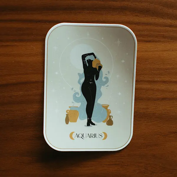 Mystic Aquarius Zodiac Vinyl Sticker