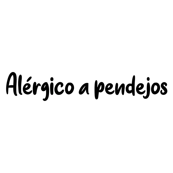 Alergico a Pendejos Vinyl Sticker
